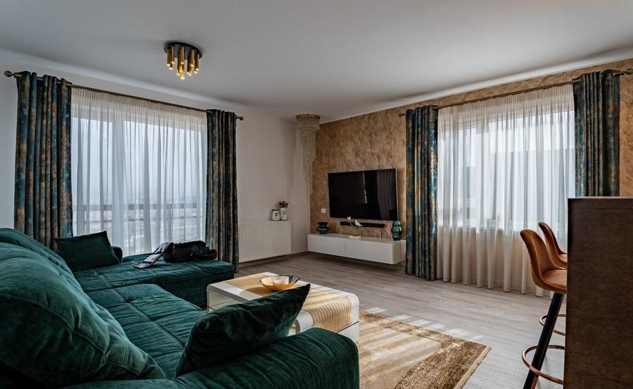 Apartament 3 camere mobilat si utilat modern intrare Racadau