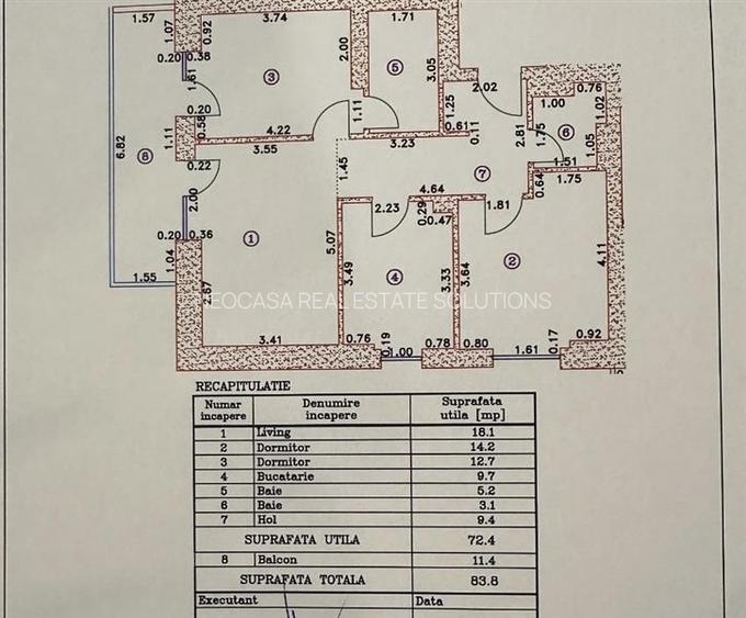 Apartament premium cu 3 camere, complet mobilat si utilat, parcare subterana, in - 17
