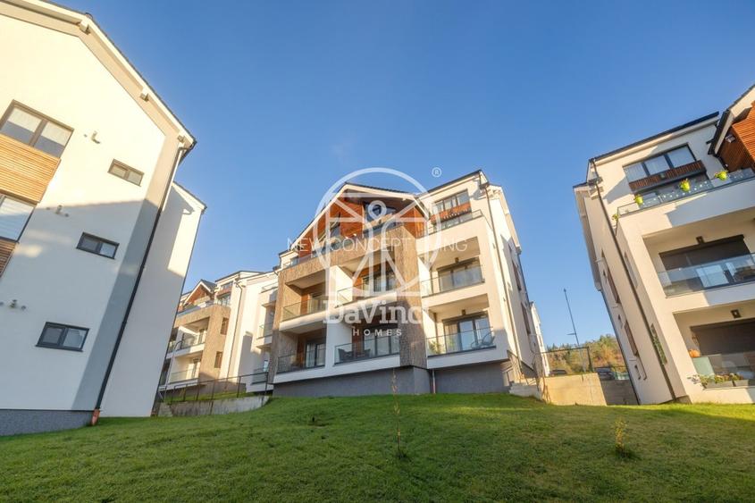 Penthouse 3 camere, intabulat, mobilat si utilat - dressing + 2 bai - 14