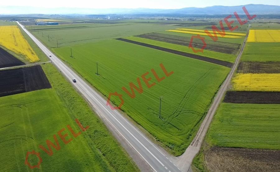Teren extravilan de vânzare pe DN13E, vis-a-vis de intersecția spre Angheluș!