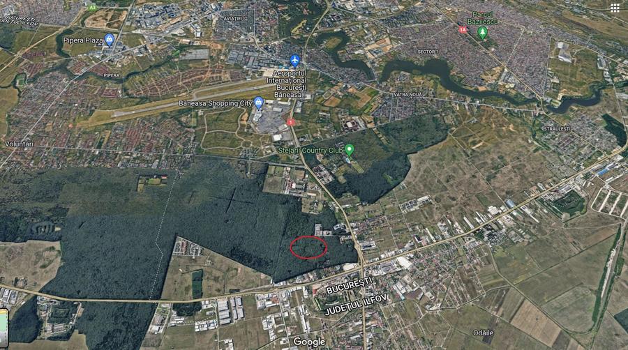 46644 mp teren in Padurea Baneasa proiect exclusivist