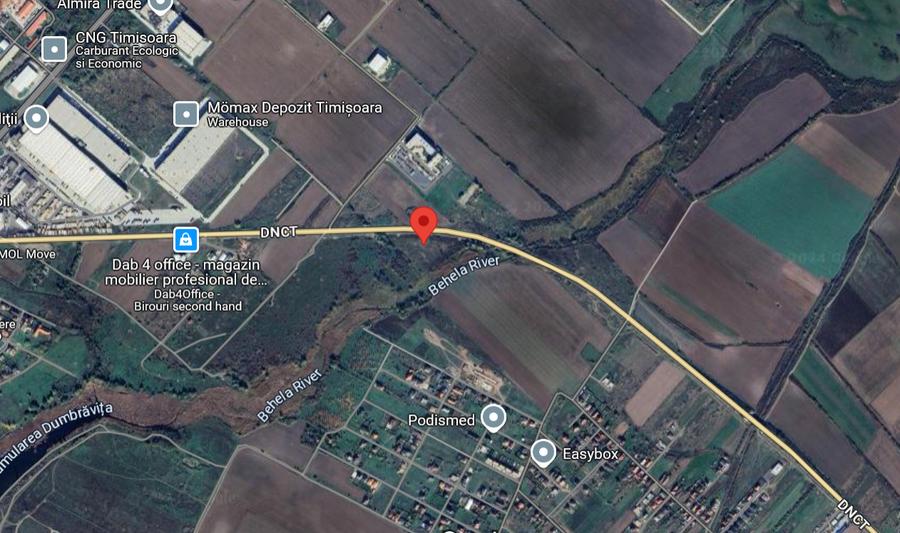 Teren cu front la Centura Timisoarei.