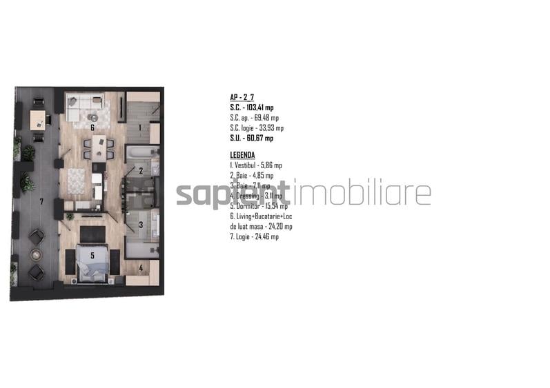 Apartament nou, modern cu 2 camere - Ultracentral - Cuza Voda