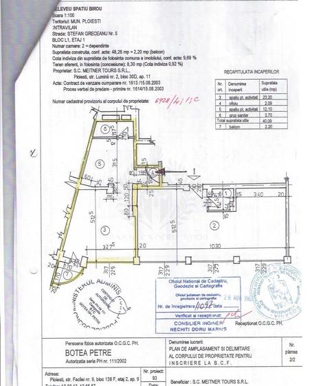 Inchiriere spatiu Birouri, zona Ultracentrala, Ploiesti