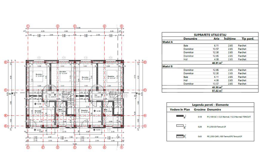 Duplex de vanzare, 105 mp, zona Tudor Neculai