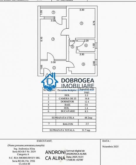 ULTRACENTRAL-2 CAMERE , ETAJ 3