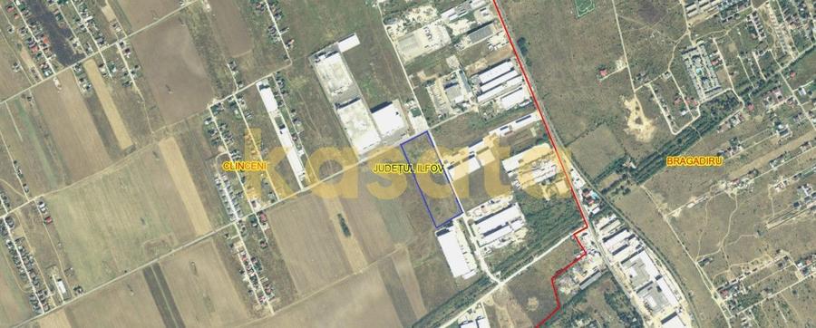Teren industrial de vânzare 32.584Mp.– Clinceni, zonă Bragadiru