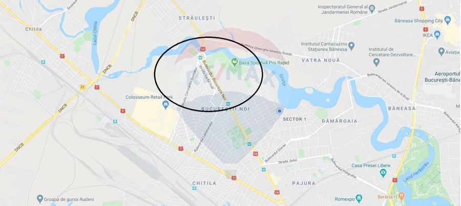 Spațiu comercial P+2+M 100% inchiriat in Bucurestii Noi, langa metrou