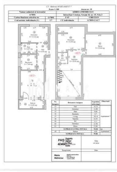 Penthouse 3 camere | 98mpu | Predare la Cheie |