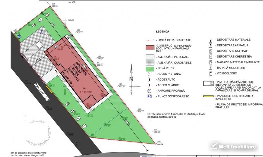 Proiect casa la rosu Baciu - 4 dormitoare, garaj, 3 terase, teren 681 mp - 3