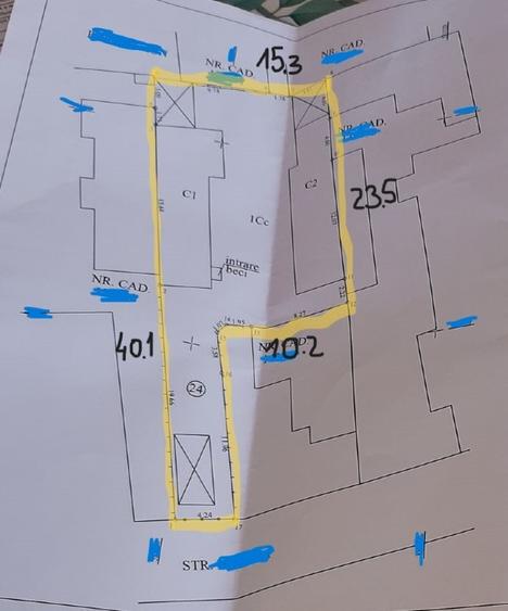 Teren 429 mp central Ploiești – acces auto, ideal casă / investiție