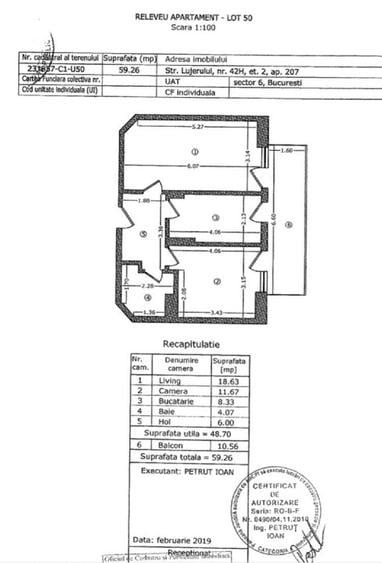 2 CAMERE | GRAN VIA PARK | 48,70 MP + BALCON 10,56 MP | ETAJ 2 | LUJERULUI