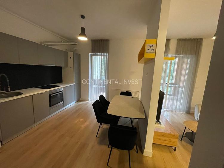 Studio dublu, lux , centrala proprie,terasa, parcare subterana, metrou - 9