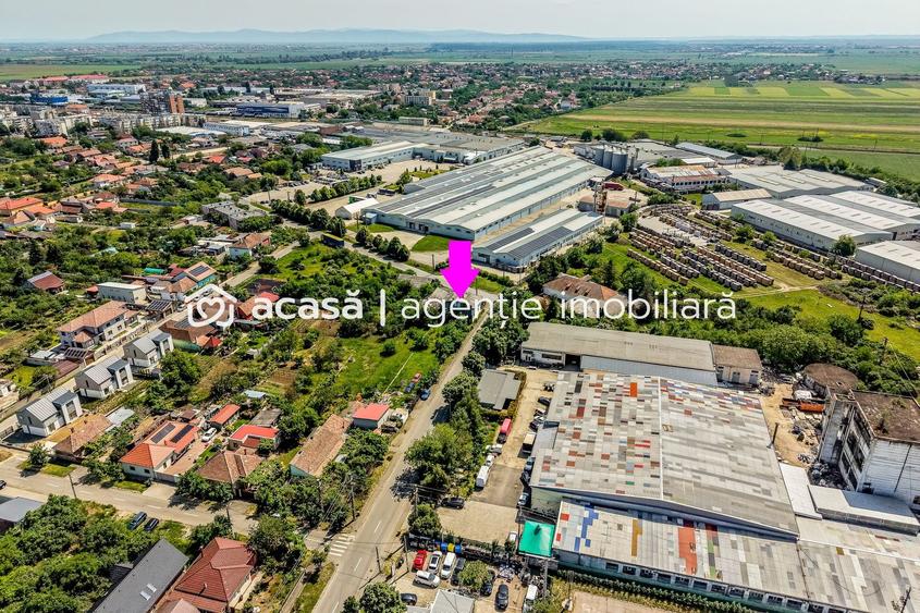 Teren de 1261 mp pe colt, in Aradul Nou, cu front de 60 m + 23 m