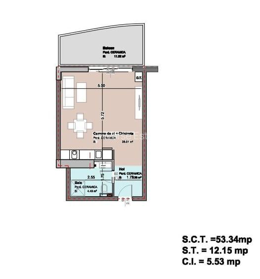 | Studio Modern 53. mp, cu terasă 12 mpu | Vedere deschisă la mare| Mamaia N | - 10