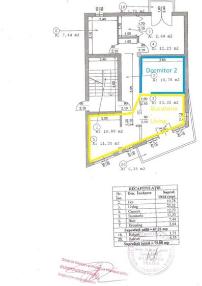 Apartament spatios 2 camere, 76 mp | Pipera • Erou Iancu Nicolae