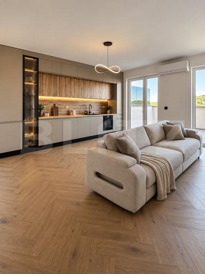 Penthouse cu terasă generoasă și finisaje premium