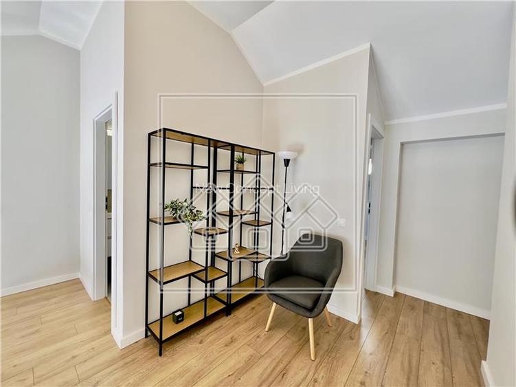 Penthouse mobilat complet, 4 camere si balcon, intabulat - 13
