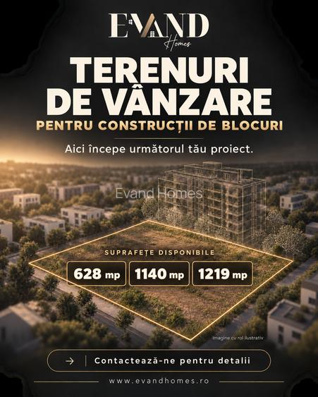 Teren intravilan | 6 apartamente + spatii comerciale parter | Ghiroda