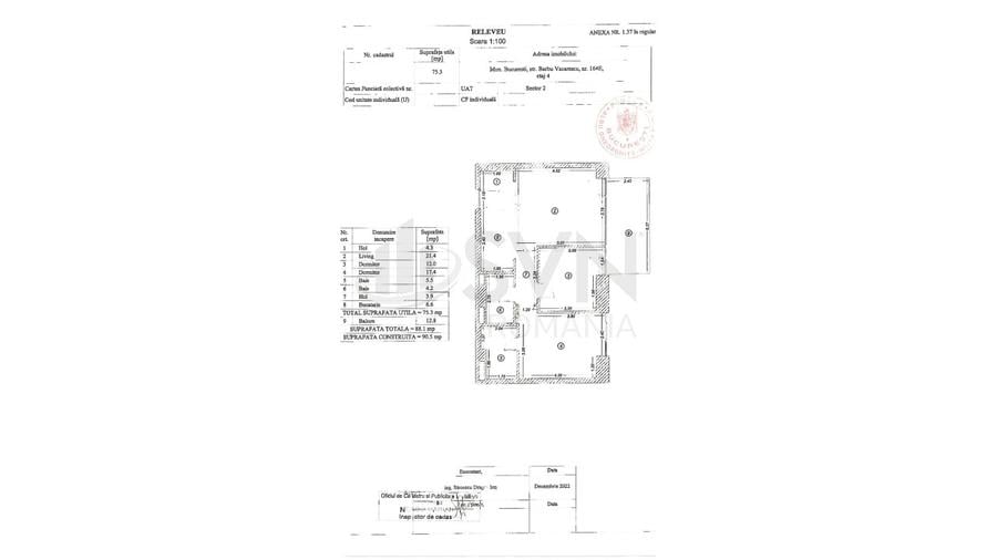 REA1024481 Apartament Modern 3 Camere I One Verdi Park Nord Bucuresti
