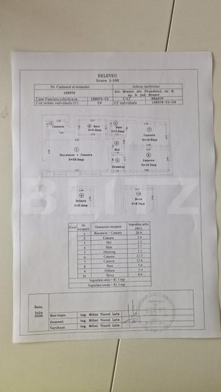 Apartament 3 camere 2 bai -in vila - 80mp  -pivnita si  parcare Central