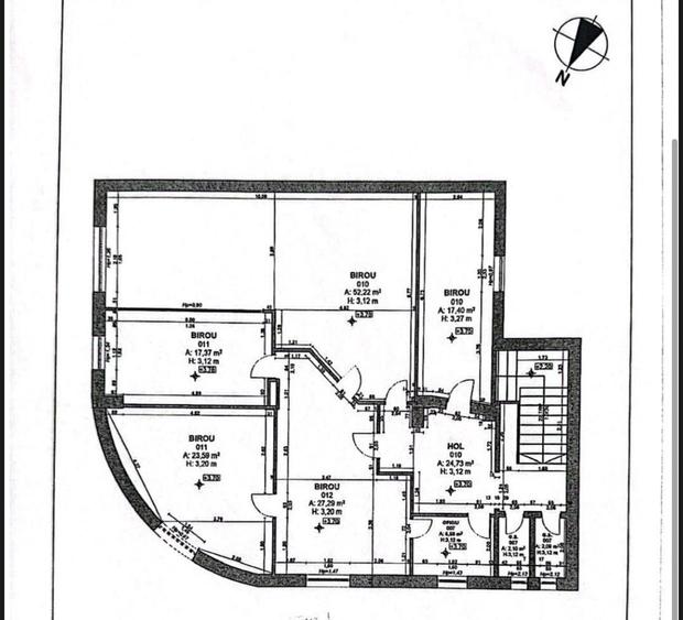 Ocazie SPECIALA: VAND cladire birouri 380 mp plus 233 mp curte zona centrala