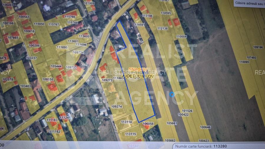 Teren intravilan de vânzare – 5.986 mp, Ciofliceni, Snagov (Ilfov) - 3