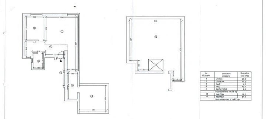 Penthouse Mamaia + 2 terase + curte 3 locuri de parcare - 1