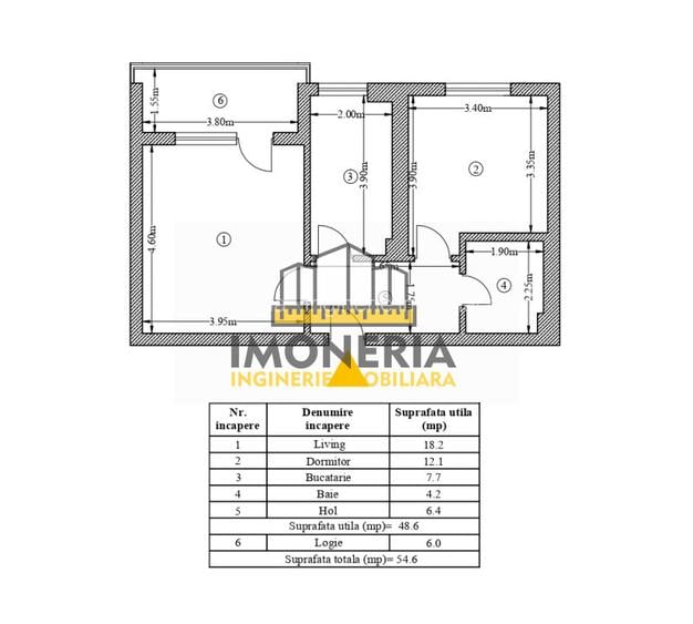 2 camere-parcare-100m Metrou M.Bravu-0% comision-pet friendly - 12