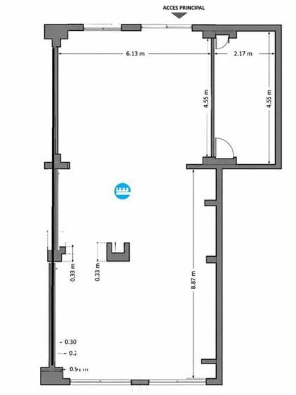Spatiu comercial de inchiriat,  Calea GALATA - 90 MP