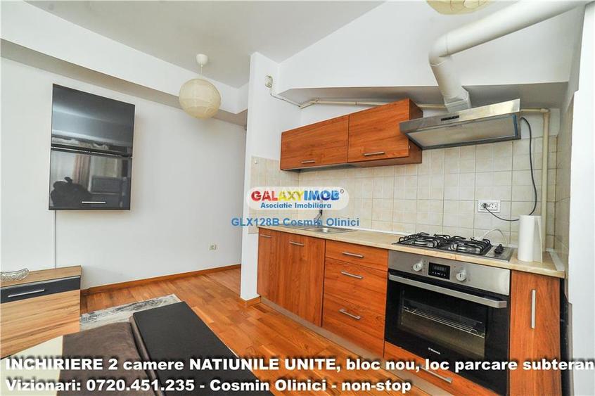 2 camere NATIUNILE UNITE, boc nou, parcare subterana, 8 minunte metrou - 10