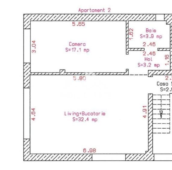Apartament modern cu 2 camere – Comision 0, etajul 1,Selimbar