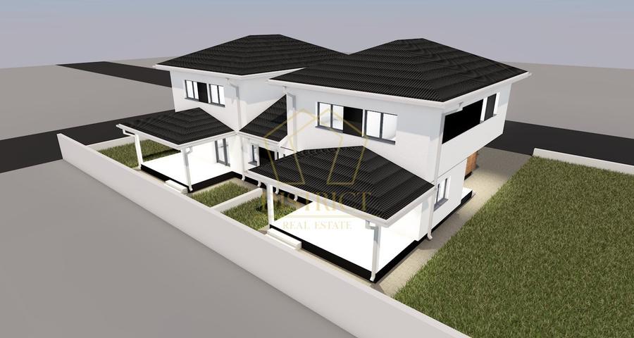 Duplex cu 5 camere, despărțit prin camera tehnica, la asfalt | Mosnita Veche
