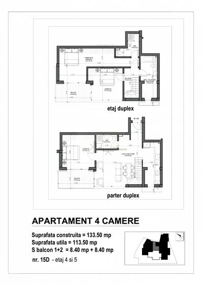 4 camere | Dacia-Mosilor | 108,4 mp | 2 parcari | Garaj | Bloc 2026
