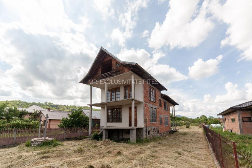 Casa +teren 1093 mp Domnesti-Arges cu o panorama superba! - 3