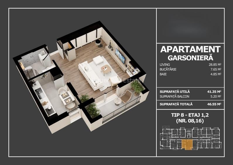 Bloc tip boutique – Popesti Leordeni | Studio- Apartamente 2-3 camere - 5