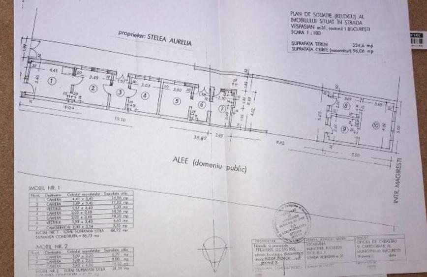 PROPRIETAR | Teren 225 mp Sector 1 - Deschidere 3 Laturi (50m) | Gara de Nord