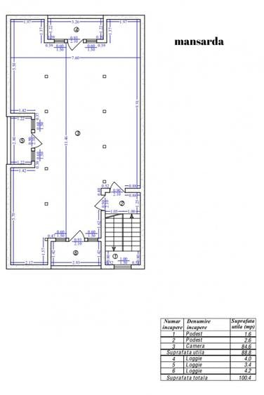 Casă S+P+E+M, 5 dormitoare, mansardă 85 mp, garaj – zona Brâncoveanu