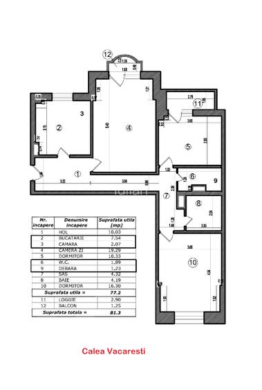 Apartament 3 camere, Calea Vacaresti,2/8, renovat, partial mobilat (mobila noua) - 3