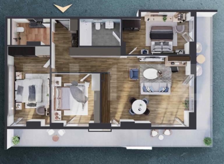 Apartament 4 camere, 91.50 mp, zona RIVUS, COMISION 0