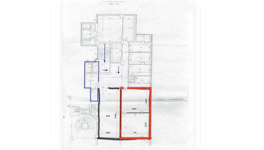 Spatiu birouri; vedere Palat Culturii; 100mp, Casa Cartii