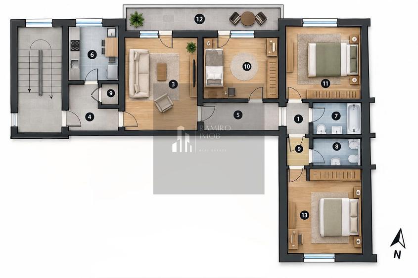 Apartament 4 camere Sos Berceni 5 min Metrou Aparatorii Patriei