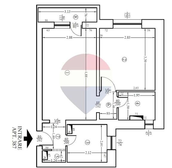 DE VANZARE Apartament 2 camere ,1 Decembrie , Ideal pentru renovare
