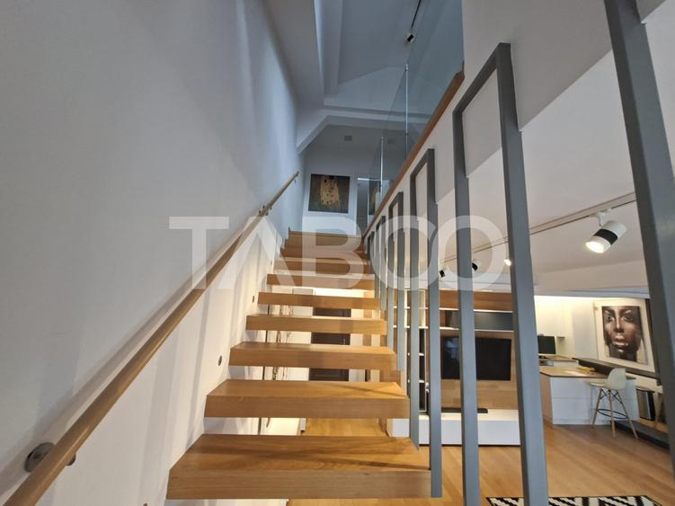 Penthouse de inchiriat 130mp terasa 30m zona Sub Arini Sibiu