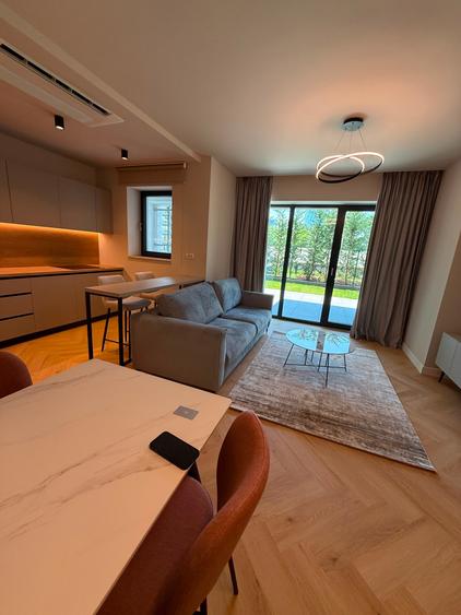 AFI Home North-2 camere,mobilat&utilat,gradina+1 loc parcare
