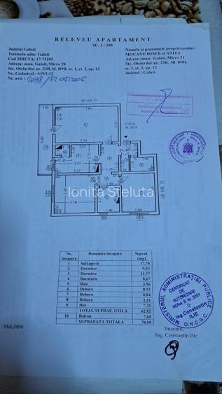 Apartament 3 camere mobilat Micro 21 - 16