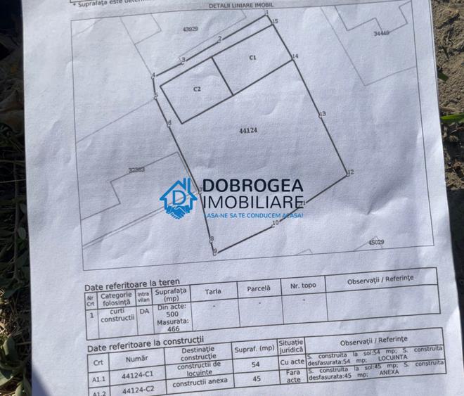 Zona Gloriei, teren 500 mp, 32 ml deschidere