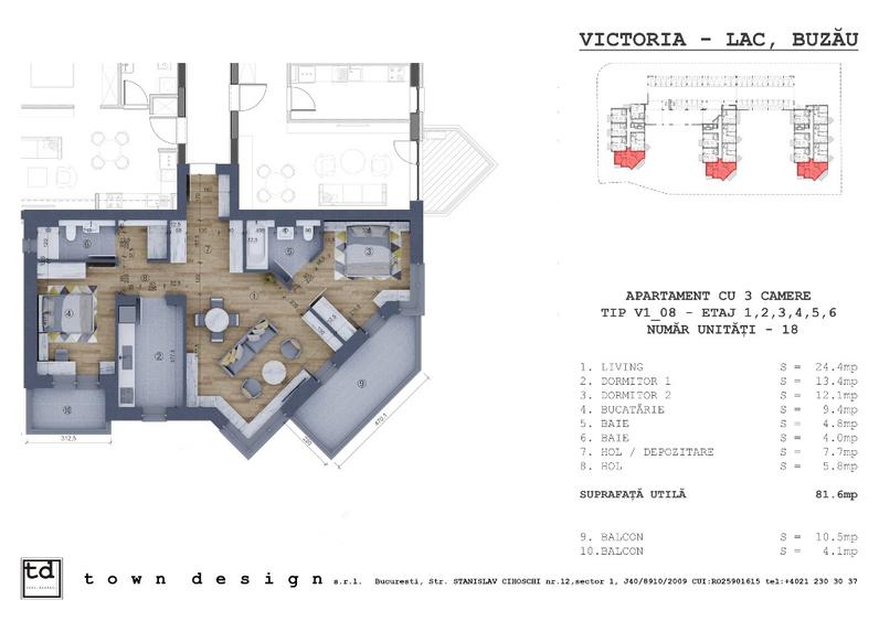 Apartamente noi cu trei camere - Victoria Lake Buzau