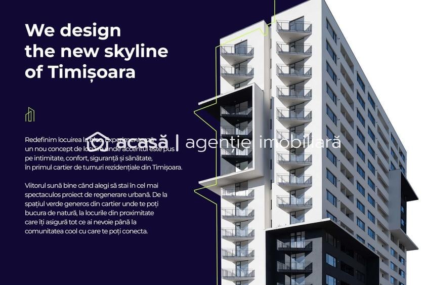 Etaj 16 - Apartament 3 camere - XCity Towers, Timișoara