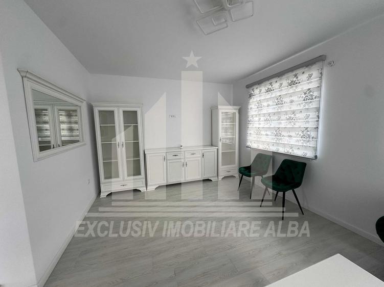 Casa insiruita | De inchiriat | 100 mp | Mobilata | Alba-Micesti